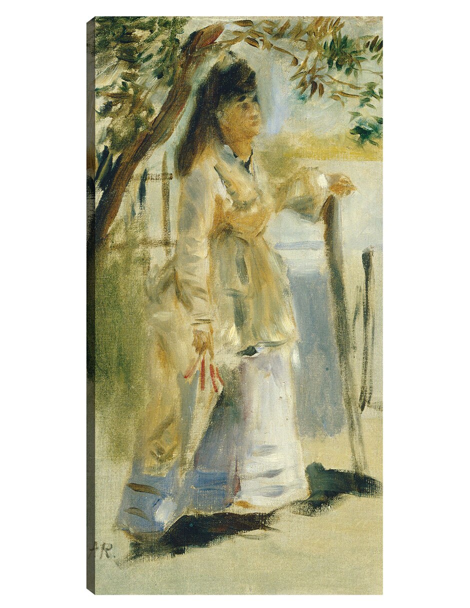 Cuadro decorativo Mujer Por Una Valla técnica mixta Retratos