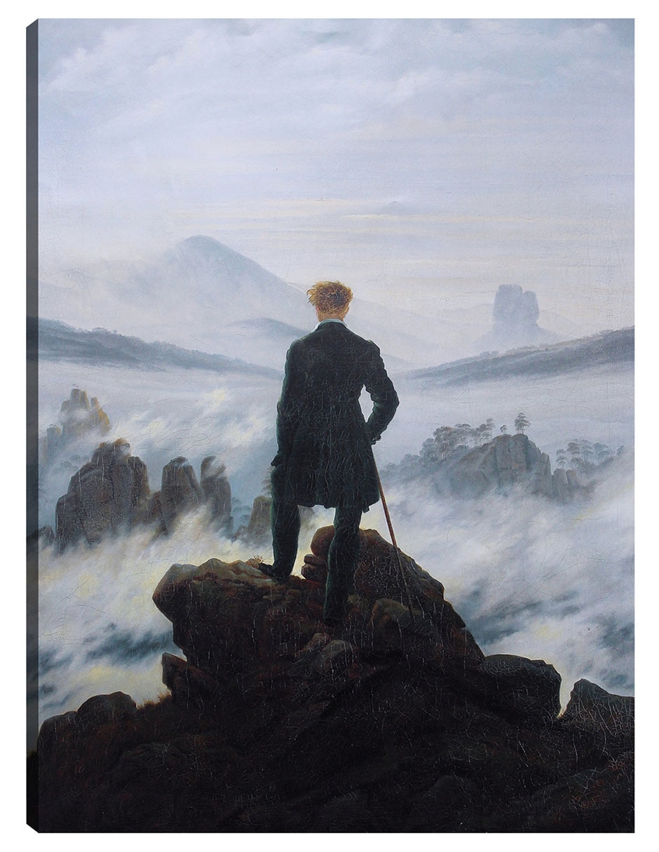 Cuadro decorativo El Caminante Sobre El Mar De Niebla, 1818 técnica mixta Retratos