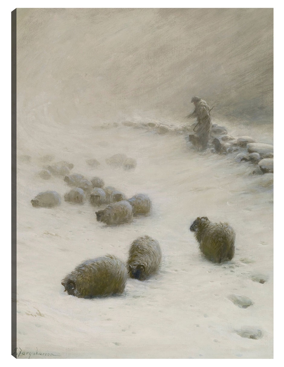 Cuadro decorativo Sopla, Sopla, Viento Invernal, Ca 1919 técnica mixta Paisajes