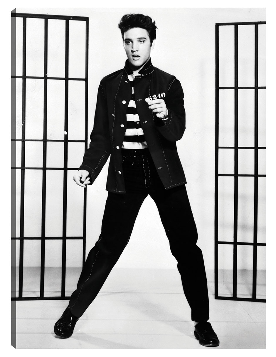 Cuadro decorativo Elvis Presley En Jailhouse Rock técnica mixta Música Cuadro decorativo Elvis Presley En Jailhouse Rock técnica mixta Música