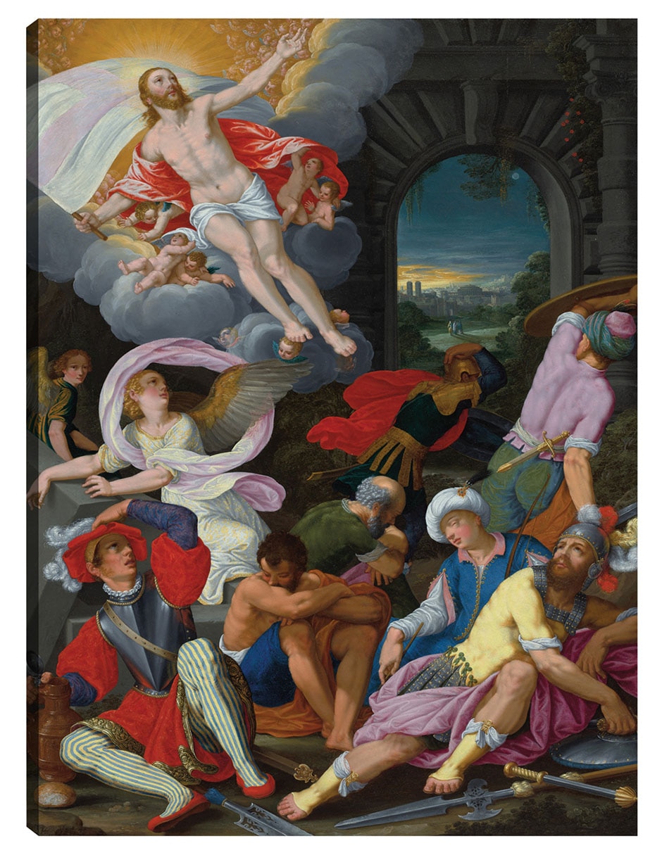 Cuadro decorativo La Resurrección De Cristo (1622) técnica mixta Figuras Celestiales Cuadro decorativo La Resurrección De Cristo (1622) técnica mixta Figuras Celestiales