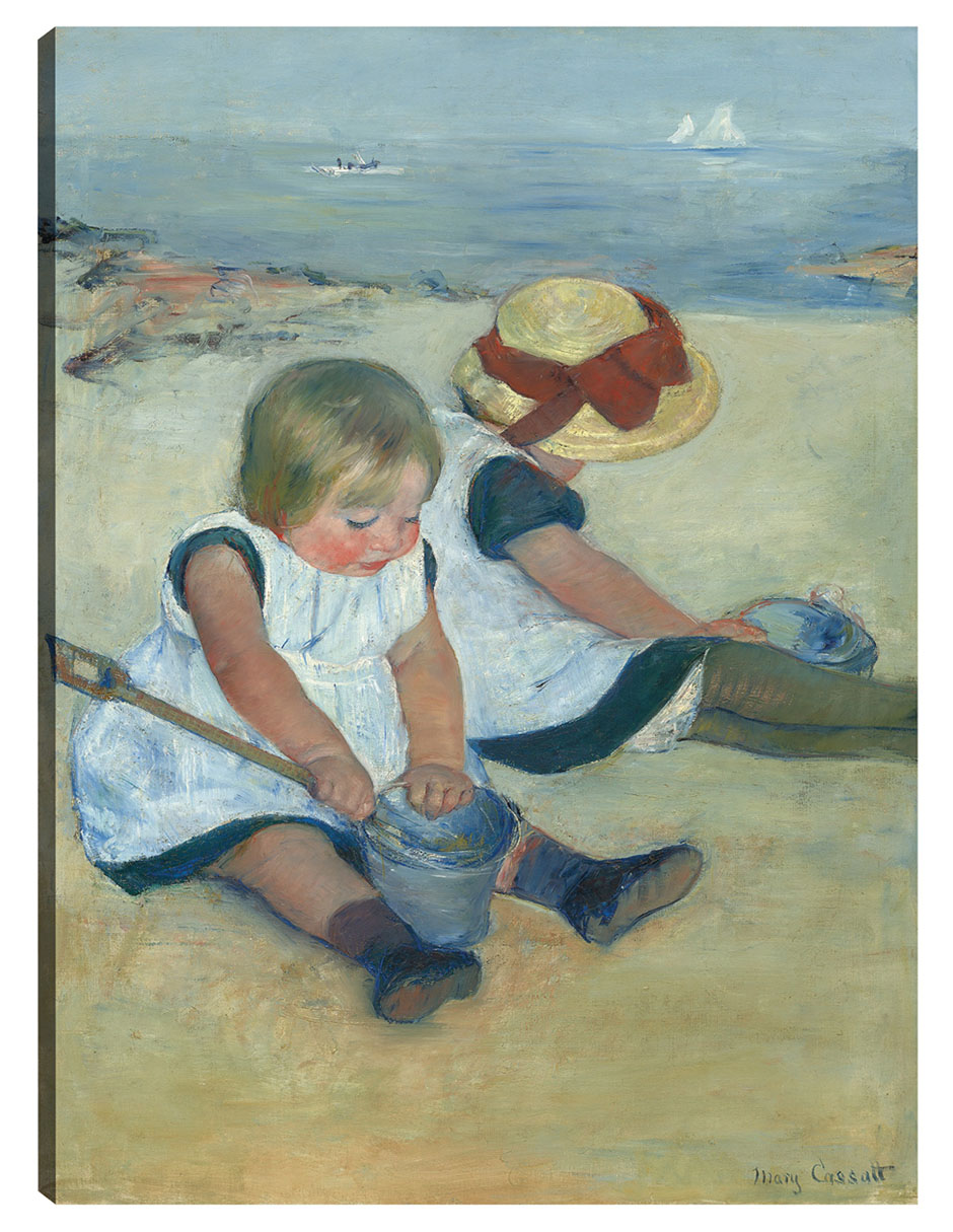 Cuadro decorativo Niños Jugando En La Playa (1884) técnica mixta Retratos Cuadro decorativo Niños Jugando En La Playa (1884) técnica mixta Retratos