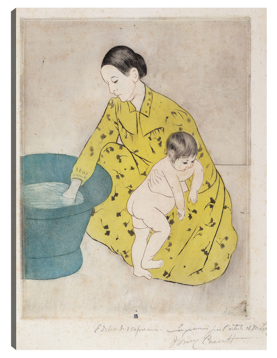 Cuadro decorativo El Baño (1890-1891) técnica mixta Retratos Cuadro decorativo El Baño (1890-1891) técnica mixta Retratos
