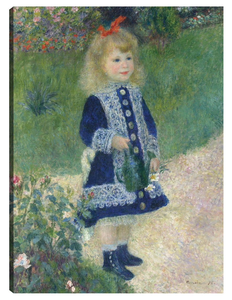 Cuadro decorativo Una Niña Con Una Regadera (1876) técnica mixta Retratos