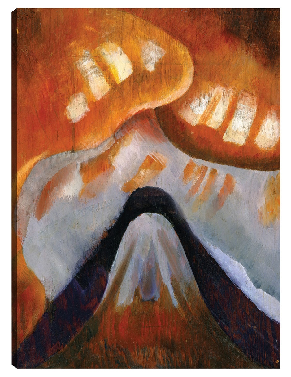 Cuadro decorativo Montaña Y Cielo (Hacia 1925) técnica mixta Formas Cuadro decorativo Montaña Y Cielo (Hacia 1925) técnica mixta Formas