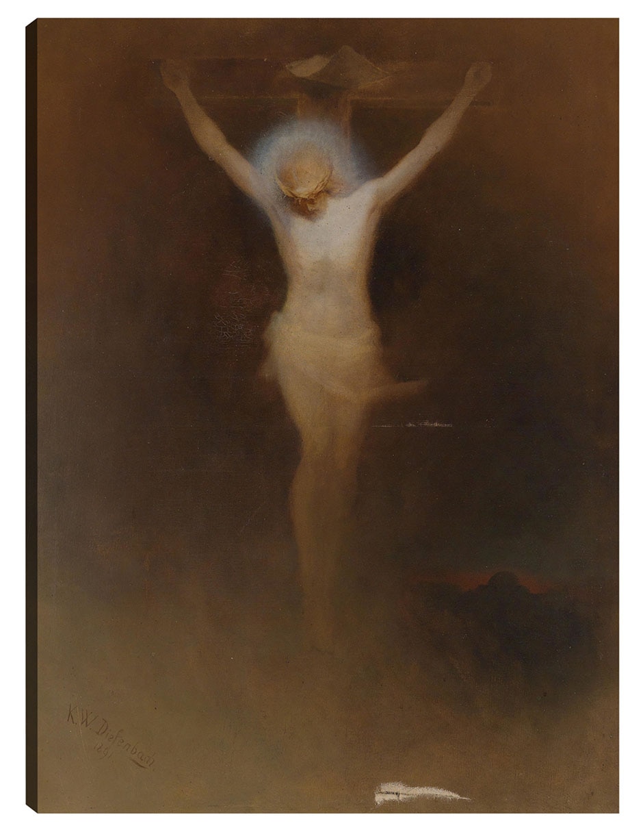 Cuadro decorativo Cristo En La Cruz (1891) técnica mixta Figuras Celestiales Cuadro decorativo Cristo En La Cruz (1891) técnica mixta Figuras Celestiales