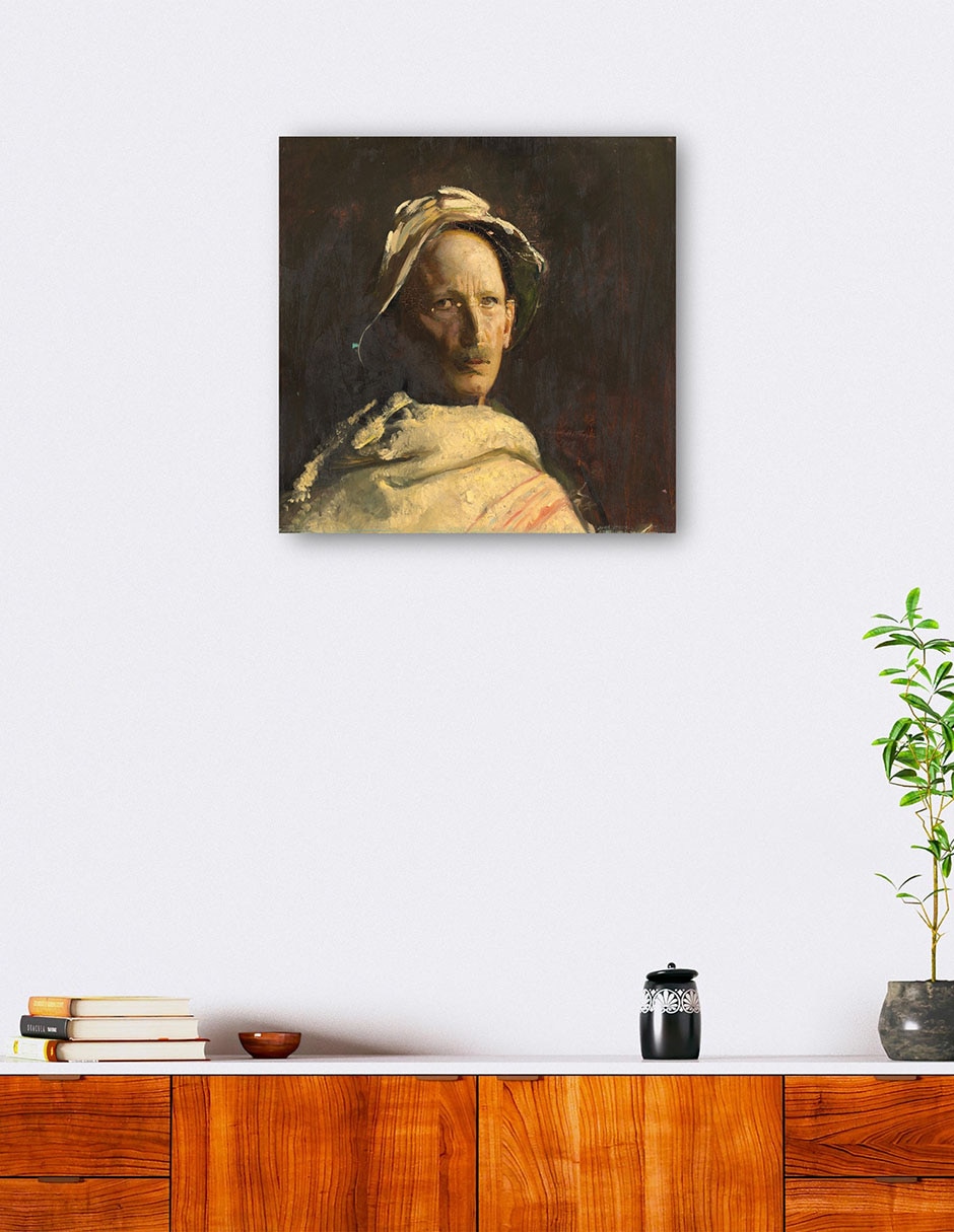 Cuadro decorativo Autorretrato técnica mixta Retratos 5