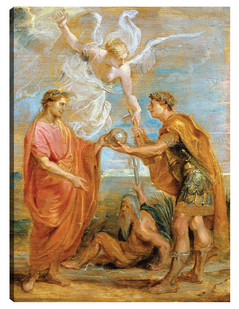 Cuadro decorativo Constancio Nombra A Constantino Como Su Sucesor (1622) técnica mixta Figuras Celestiales