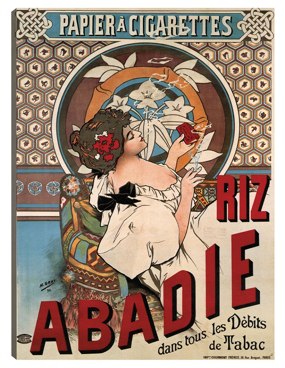 Cuadro decorativo Abadie Arroz (1898) técnica mixta Publicidad Cuadro decorativo Abadie Arroz (1898) técnica mixta Publicidad