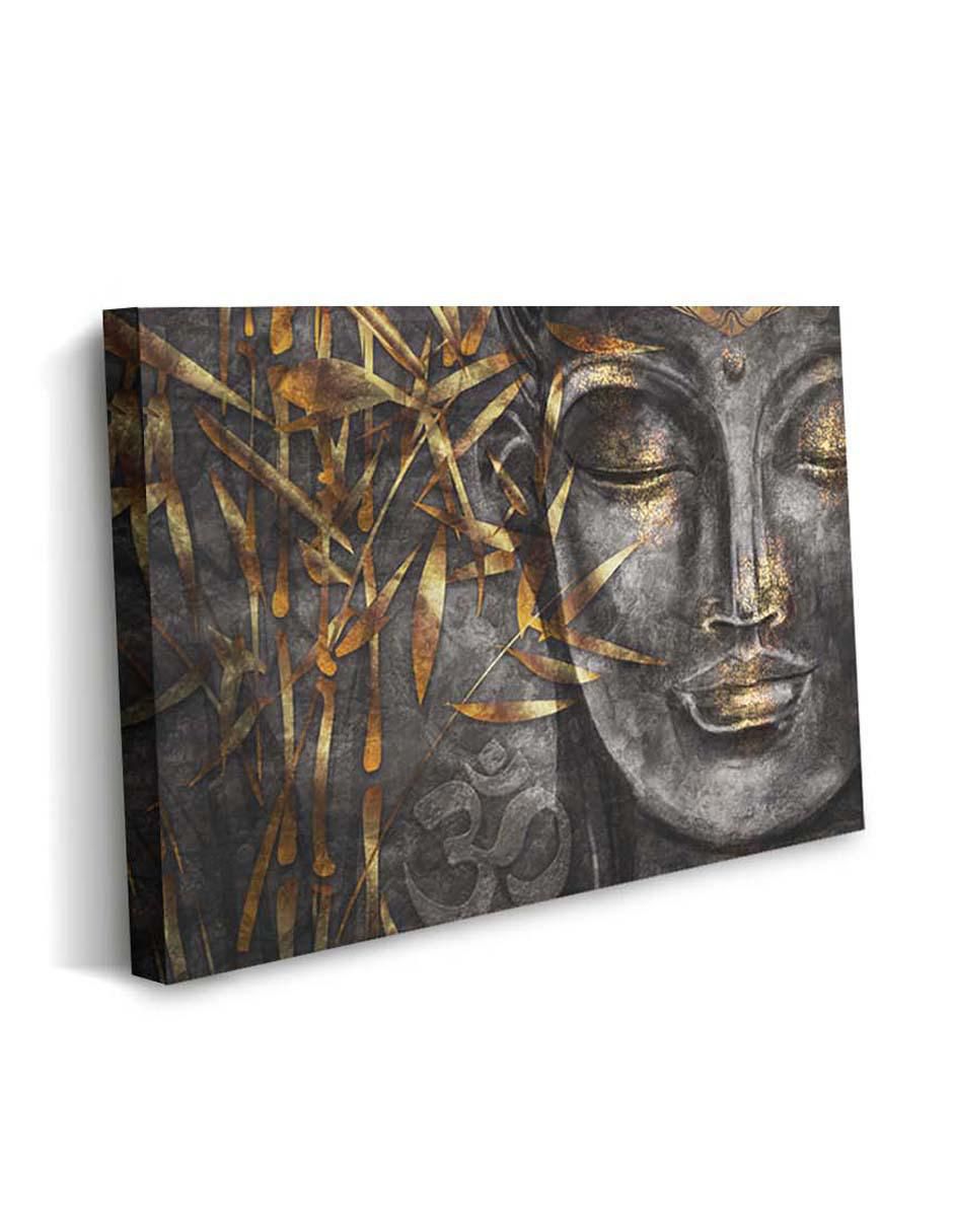 Cuadro decorativo Canvas Art Buda con barniz a registro