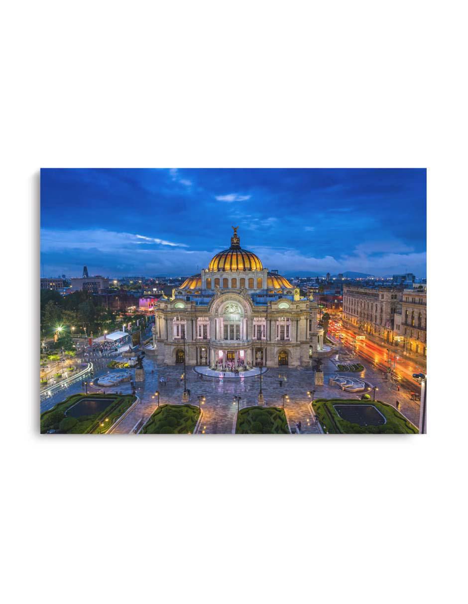 Cuadro decorativo Canvas Art Palacio de bellas artes con barniz a registro
