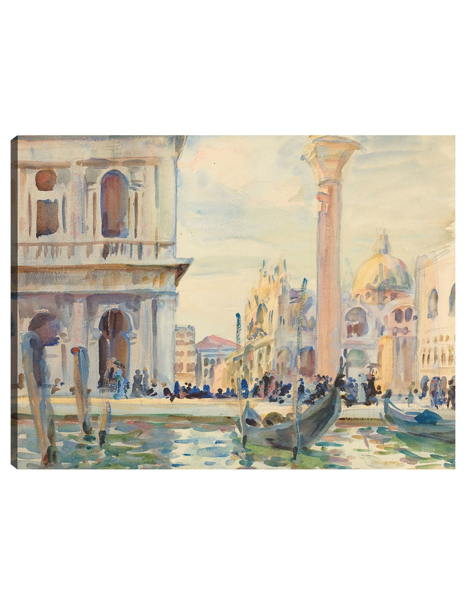Cuadro decorativo La Piazzetta (C. 1911) técnica mixta Arquitectura