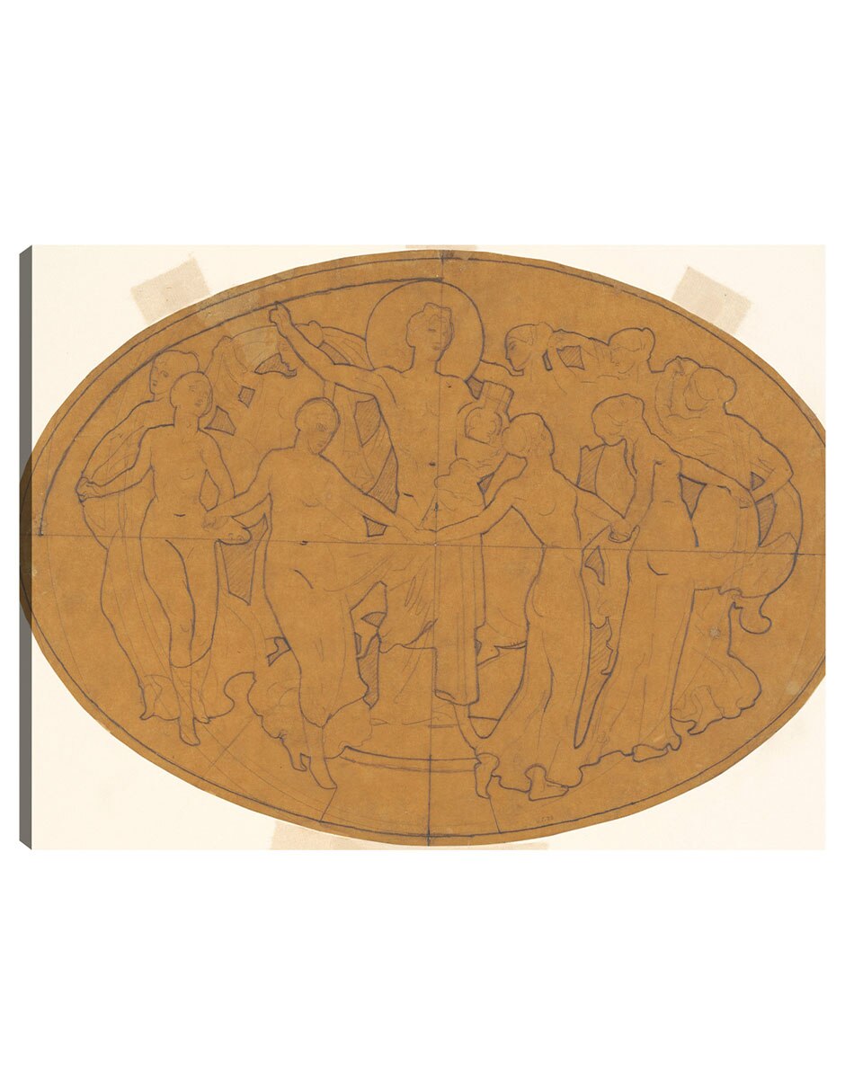 Cuadro decorativo Estudio Para 39 Apolo Y Las Musas técnica mixta Cuadro decorativo Estudio Para 39 Apolo Y Las Musas técnica mixta