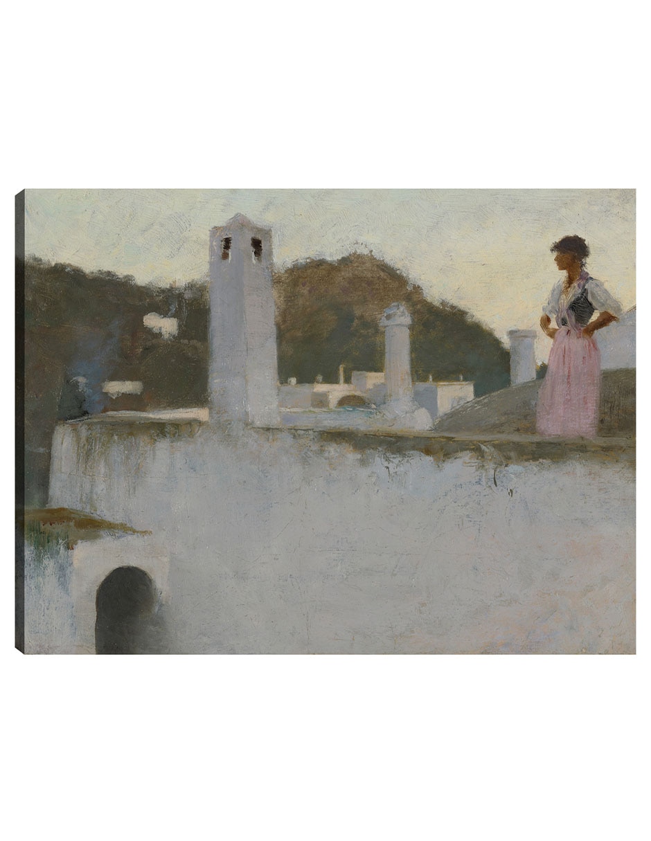 Cuadro decorativo Vista De Capri (Hacia 1878) técnica mixta Gente