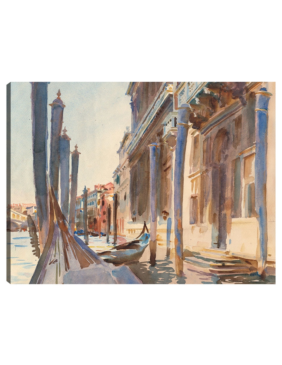 Cuadro decorativo Amarres De Góndolas En El Gran Canal (1904-1907) técnica mixta Navegación Cuadro decorativo Amarres De Góndolas En El Gran Canal (1904-1907) técnica mixta Navegación