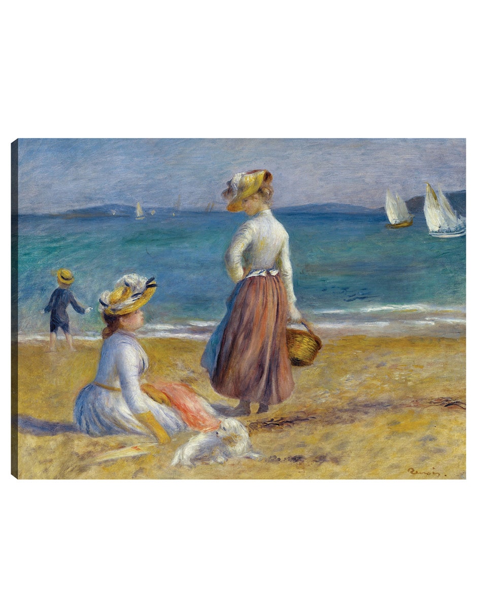 Cuadro decorativo Figuras En La Playa (1890) técnica mixta Playas Cuadro decorativo Figuras En La Playa (1890) técnica mixta Playas