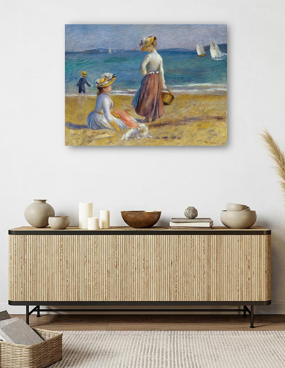 Cuadro decorativo Figuras En La Playa (1890) técnica mixta Playas 5