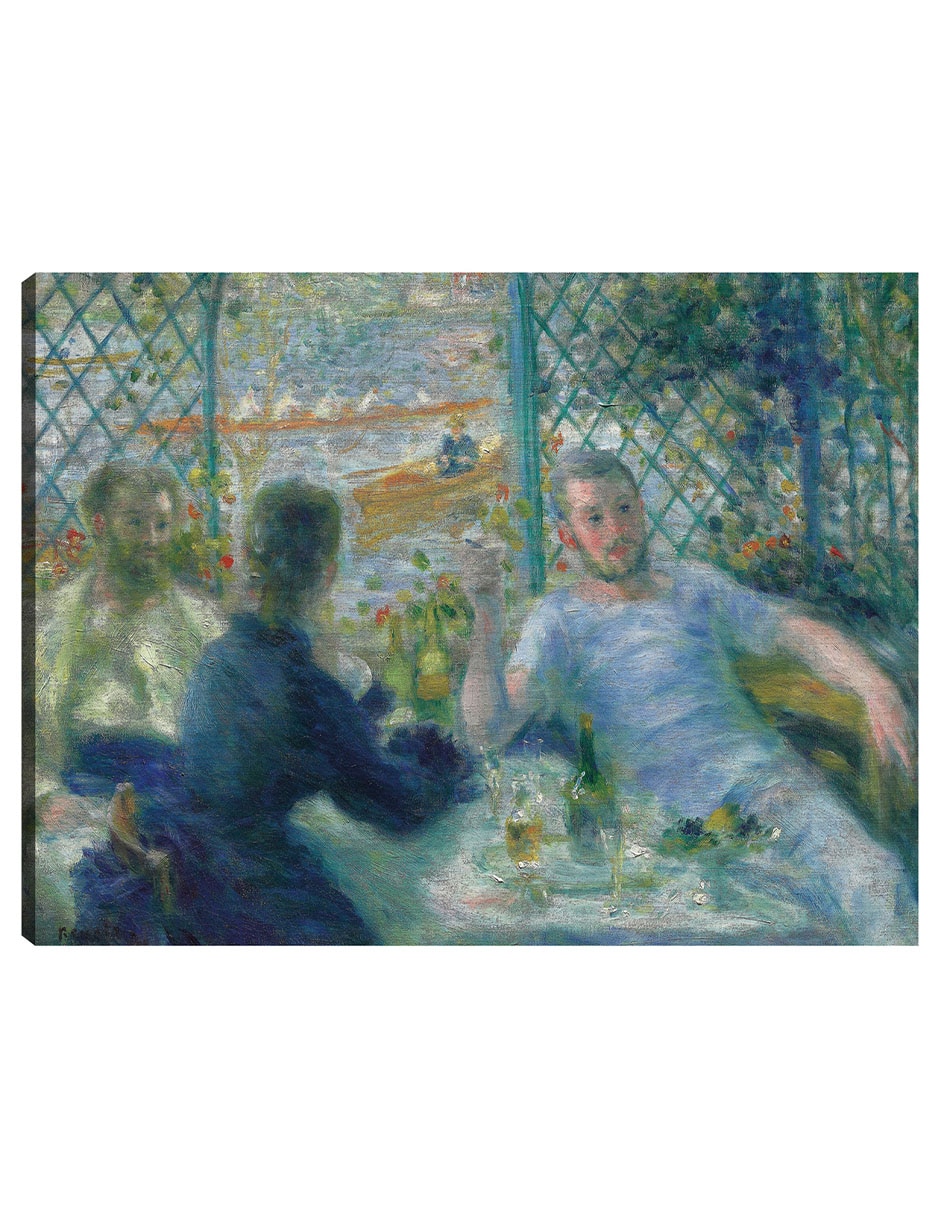 Cuadro decorativo Almuerzo En El Restaurante Fournaise (El Almuerzo De Los Remeros) (1875) técnica mixta Café