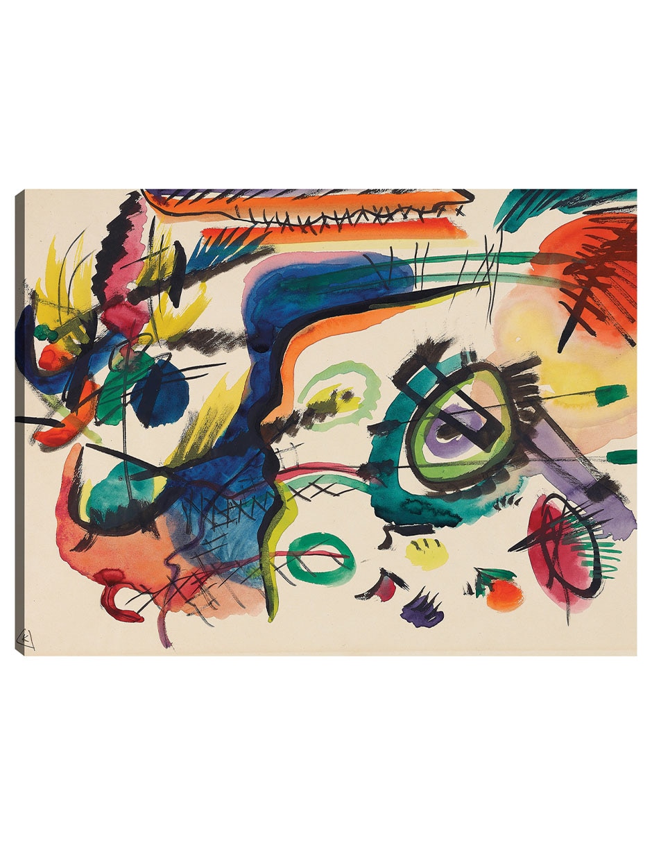 Cuadro decorativo Borrador De Composición Vii (1913) técnica mixta Colores