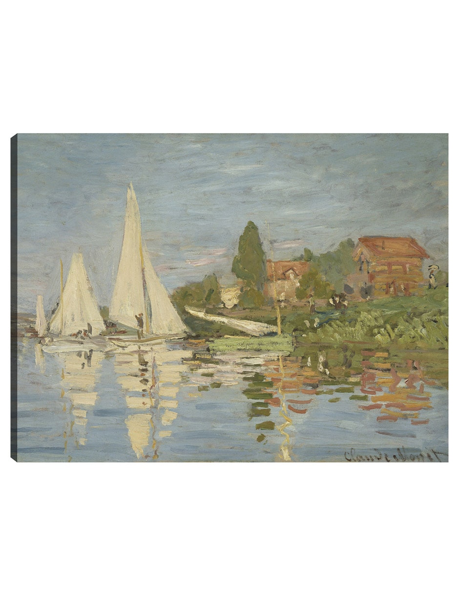 Cuadro decorativo Regatas En Argenteuil (Hacia 1872) técnica mixta Navegación Cuadro decorativo Regatas En Argenteuil (Hacia 1872) técnica mixta Navegación