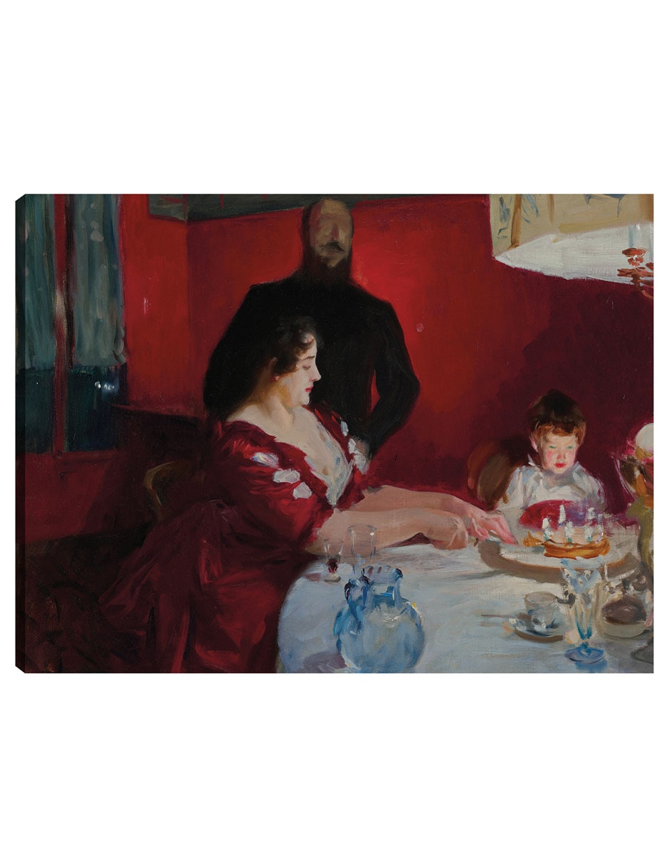 Cuadro decorativo La Fiesta De Cumpleaños (1885) técnica mixta Retratos