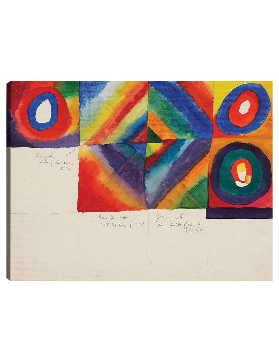 Cuadro decorativo Estudios De Color (1913) técnica mixta Colores Cuadro decorativo Estudios De Color (1913) técnica mixta Colores