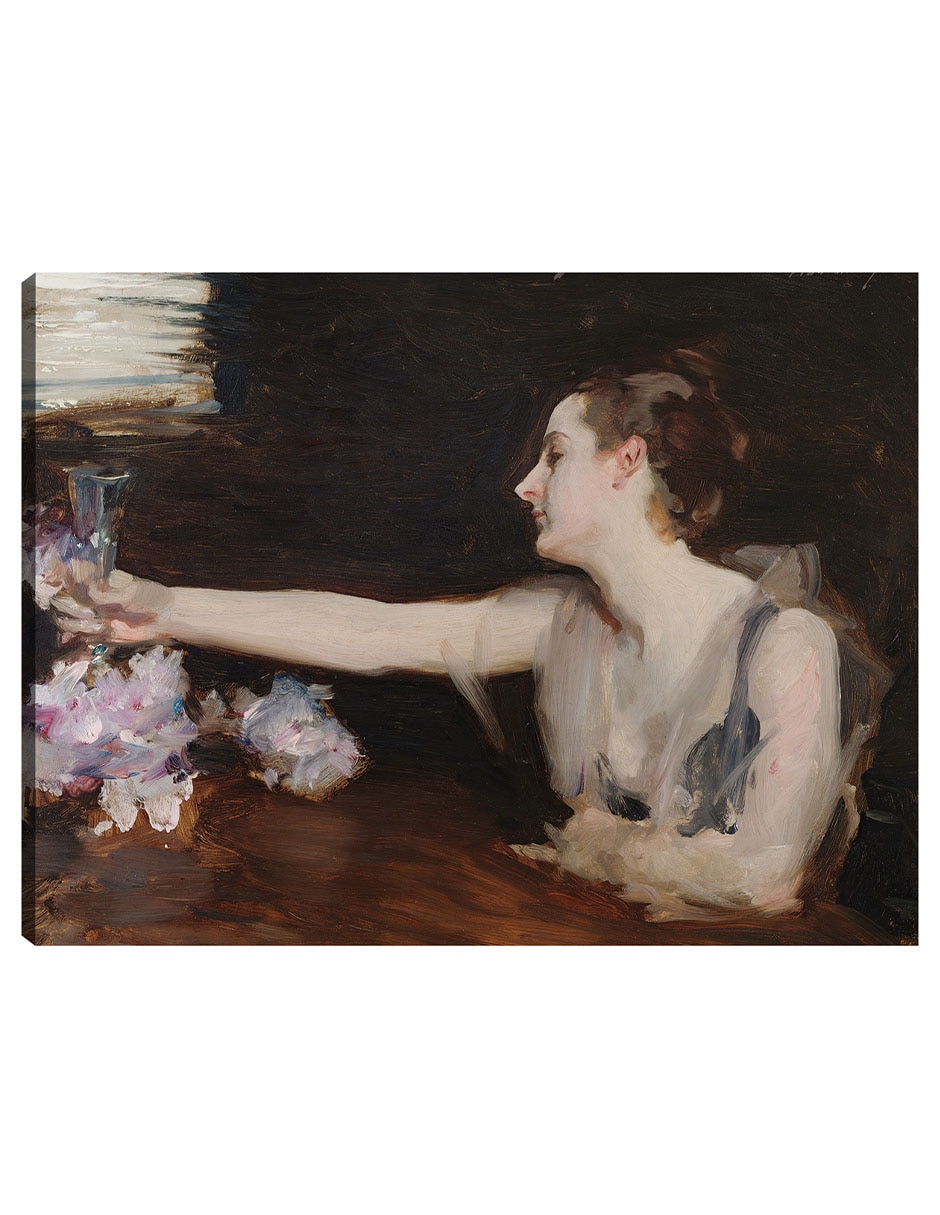 Cuadro decorativo Madame Gautreau Brindando (1882-1883) técnica mixta Retratos Cuadro decorativo Madame Gautreau Brindando (1882-1883) técnica mixta Retratos