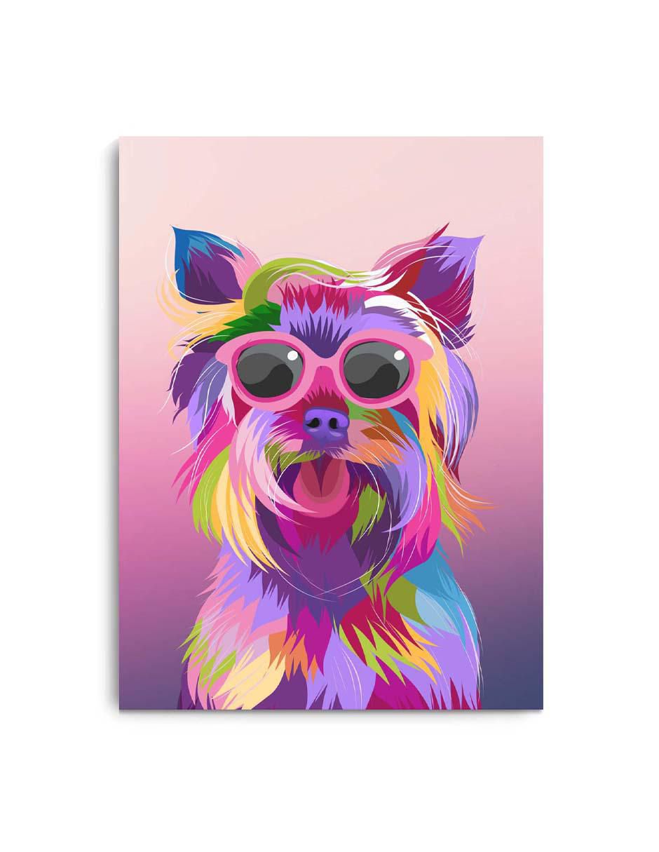 Cuadro decorativo Canvas Art Art pop Yorkshire con barniz a registro