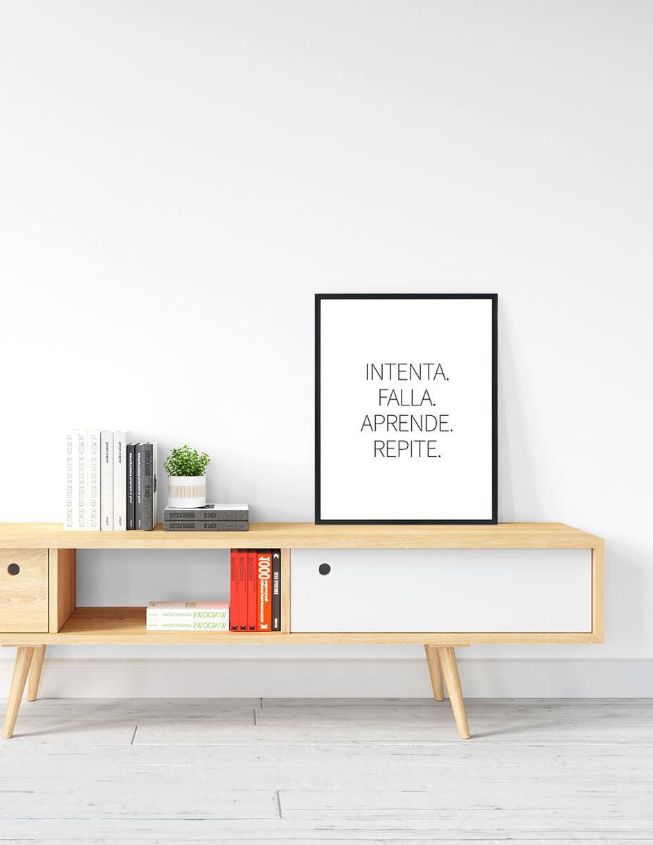 Cuadro decorativo intenta, falla, aprende, repite 4