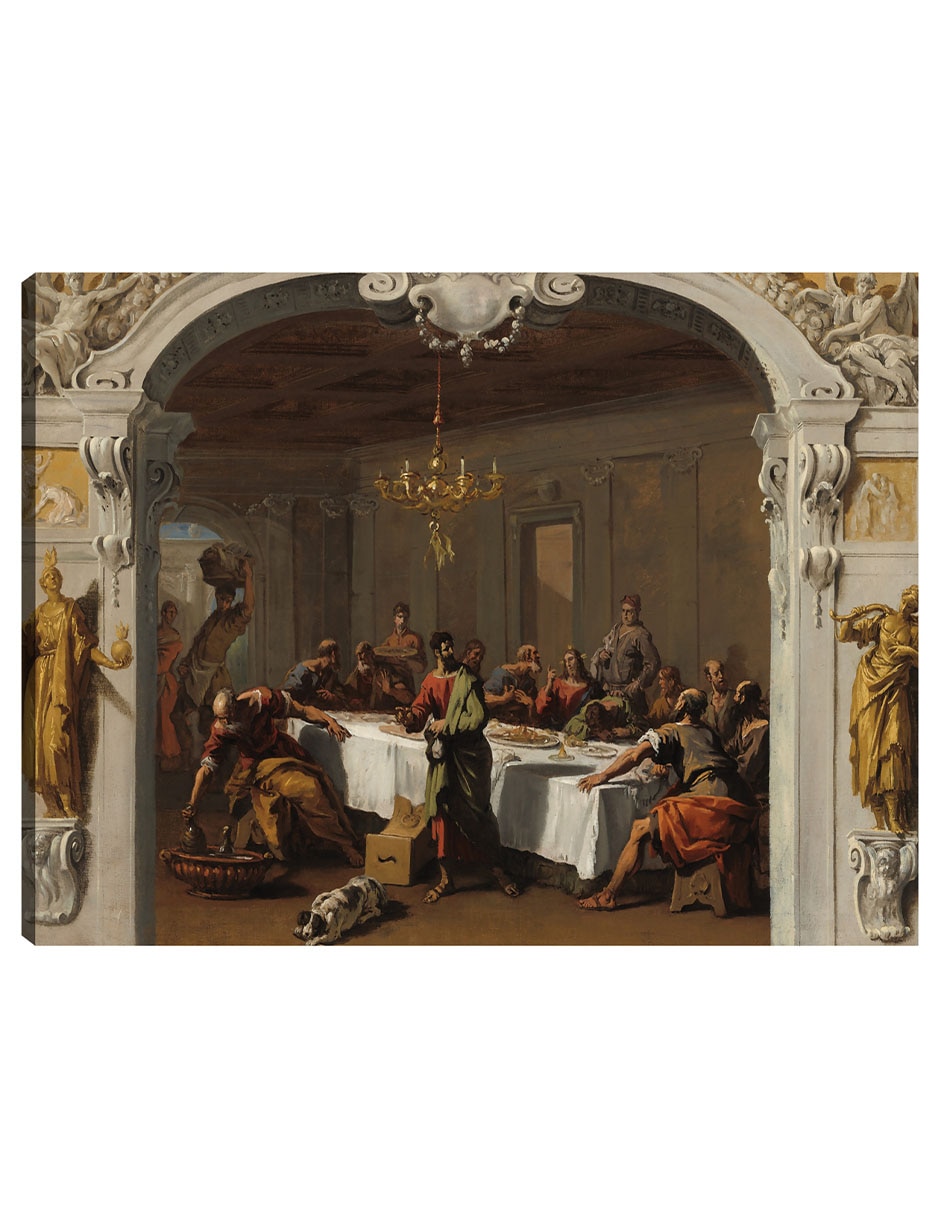 Cuadro decorativo La última cena, 1713/1714 técnica mixta Figuras Celestiales 1