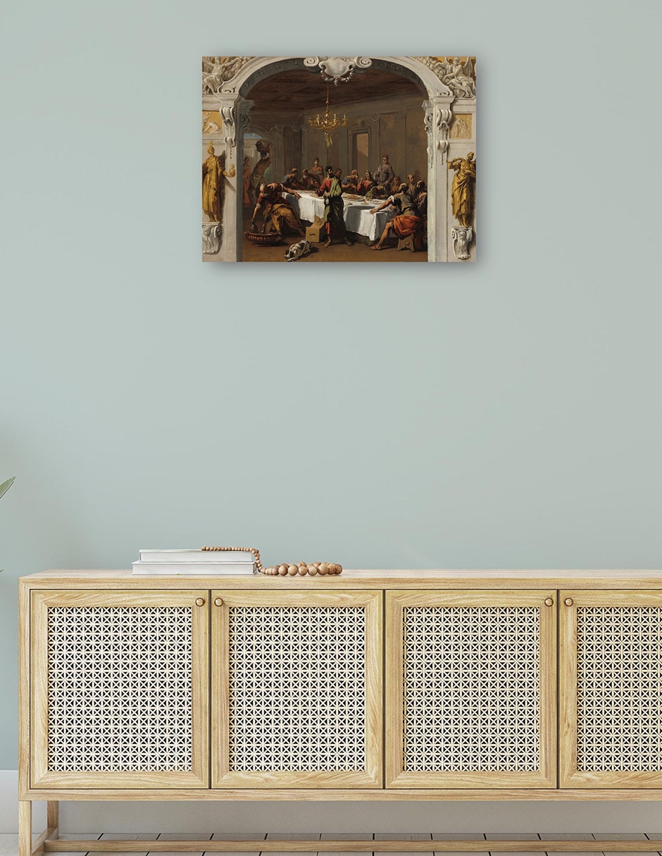 Cuadro decorativo La última cena, 1713/1714 técnica mixta Figuras Celestiales 11