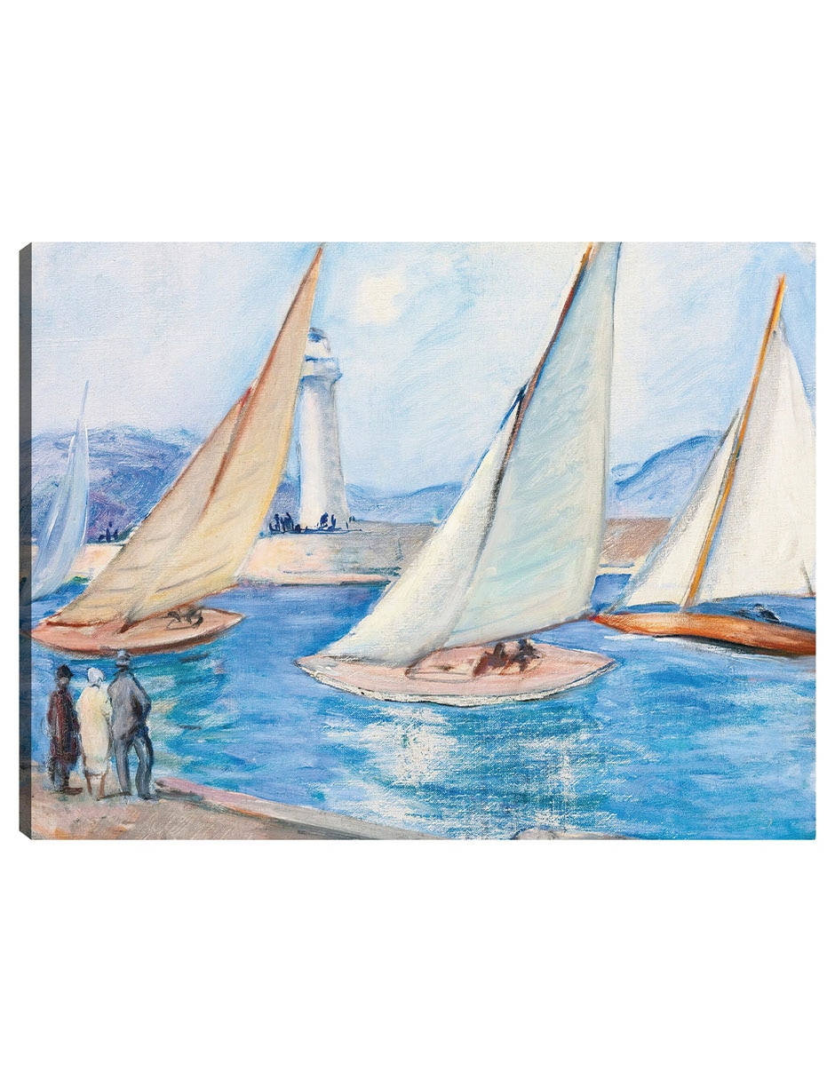 Cuadro decorativo Inicio De Regatas En El Sur, St. Tropez (Década De 1920) técnica mixta Navegación Cuadro decorativo Inicio De Regatas En El Sur, St. Tropez (Década De 1920) técnica mixta Navegación