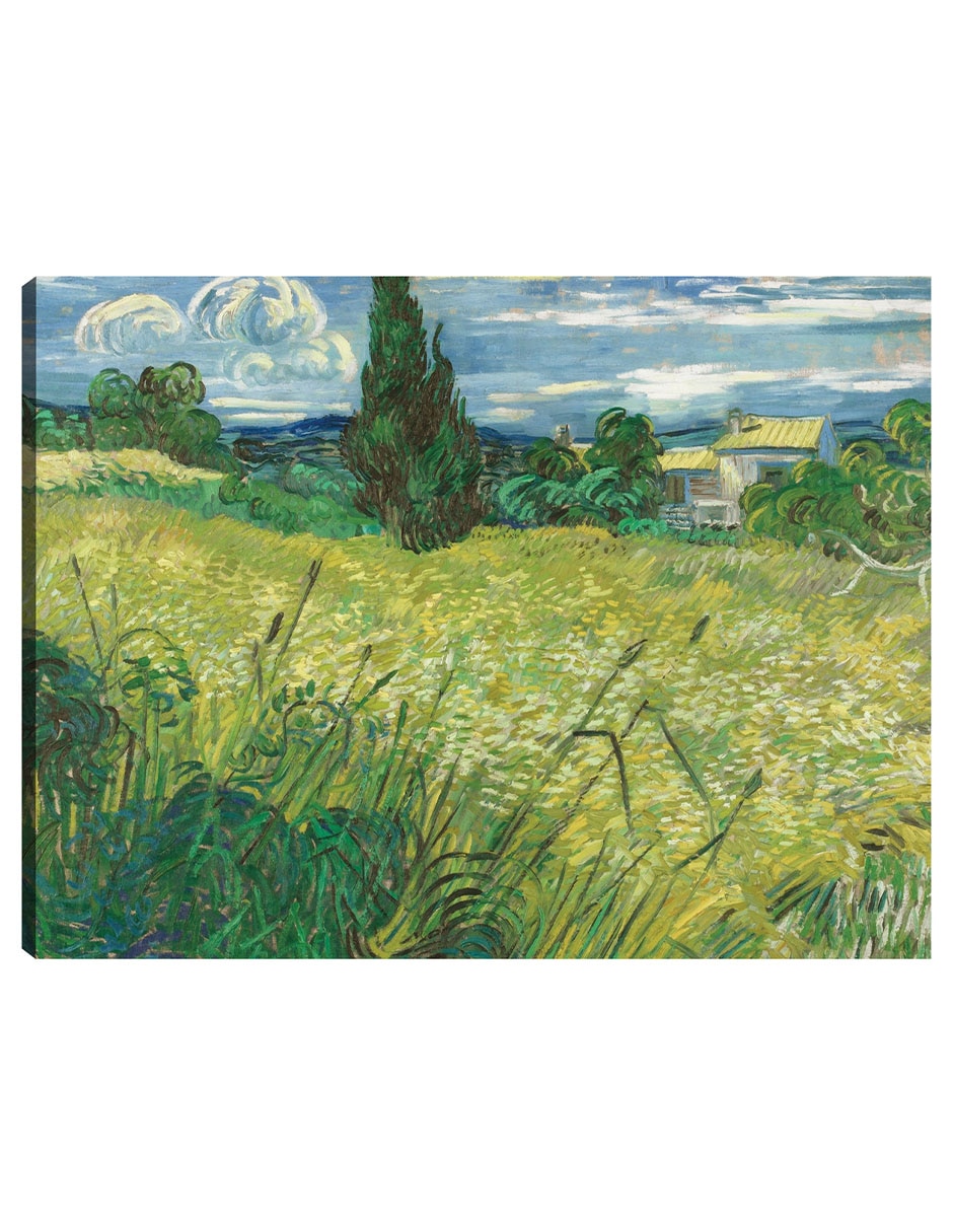 Cuadro decorativo Campo Verde técnica mixta Campos Cuadro decorativo Campo Verde técnica mixta Campos