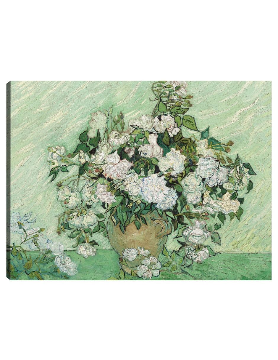 Cuadro decorativo Rosas (1890) Van Gogh técnica mixta Macetas Cuadro decorativo Rosas (1890) Van Gogh técnica mixta Macetas
