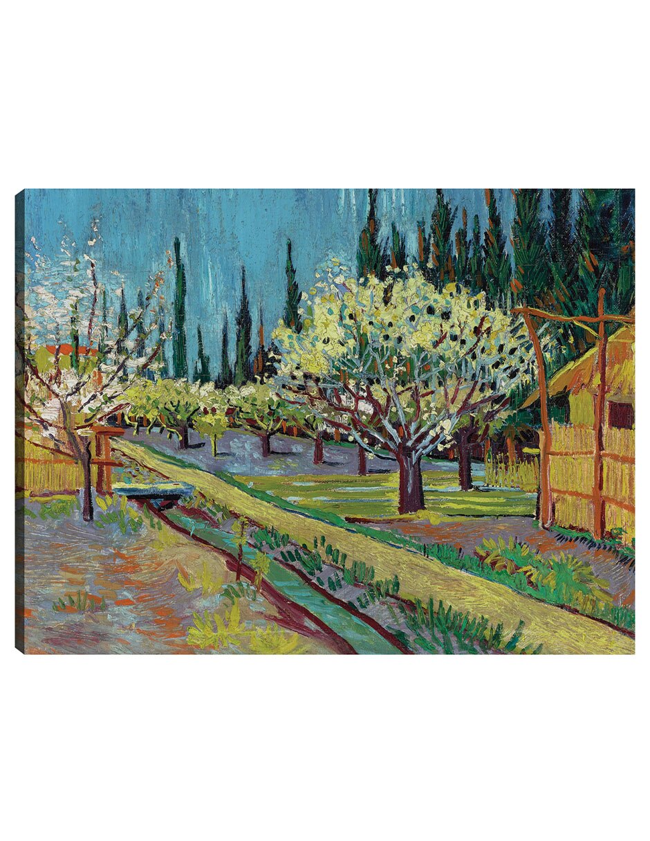 Cuadro decorativo Huerto Bordeado De Cipreses (1888) técnica mixta Caminos Cuadro decorativo Huerto Bordeado De Cipreses (1888) técnica mixta Caminos