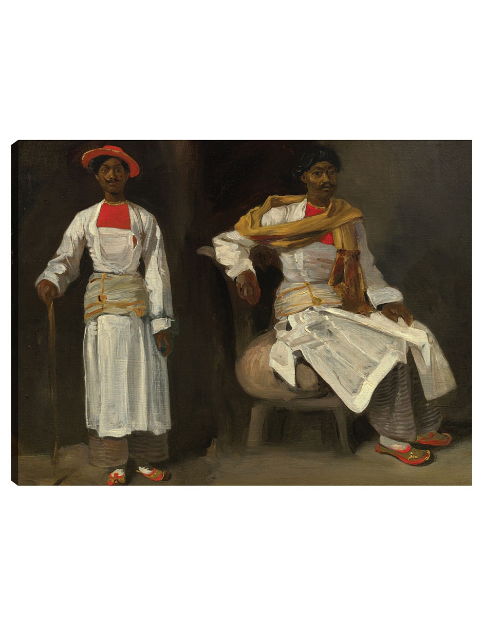 Cuadro decorativo Dos estudios de un indio de Calcuta, sentado y de pie c. 1823/1824 técnica mixta Gente 1