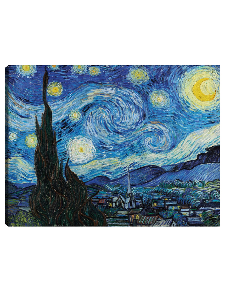Cuadro decorativo La Noche Estrellada (1889) técnica mixta Inspiración