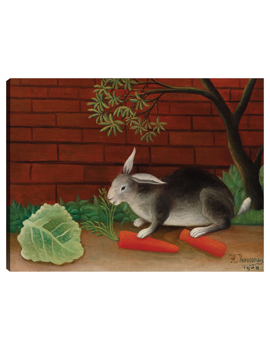 Cuadro decorativo La Comida Del Conejo (1908) técnica mixta Naturaleza Cuadro decorativo La Comida Del Conejo (1908) técnica mixta Naturaleza