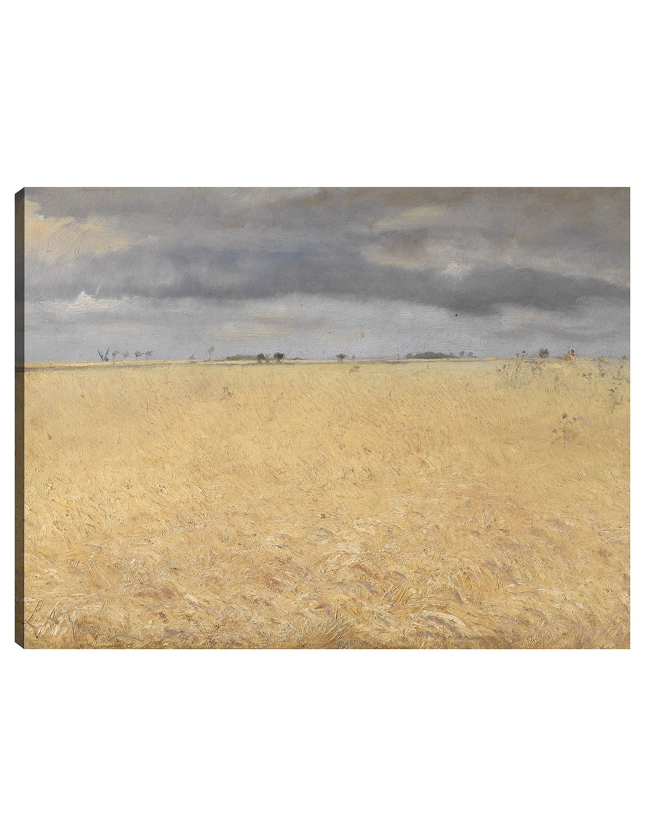 Cuadro decorativo Un Campo De Centeno Cerca De Ring Village (1887) técnica mixta Bocetos
