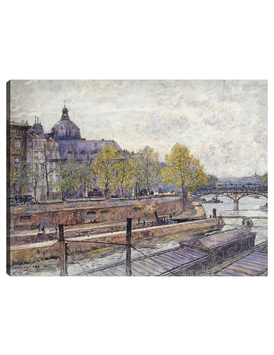 Cuadro decorativo Muelle Conti Y El Puente De Las Artes (1905) técnica mixta Arquitectura Cuadro decorativo Muelle Conti Y El Puente De Las Artes (1905) técnica mixta Arquitectura