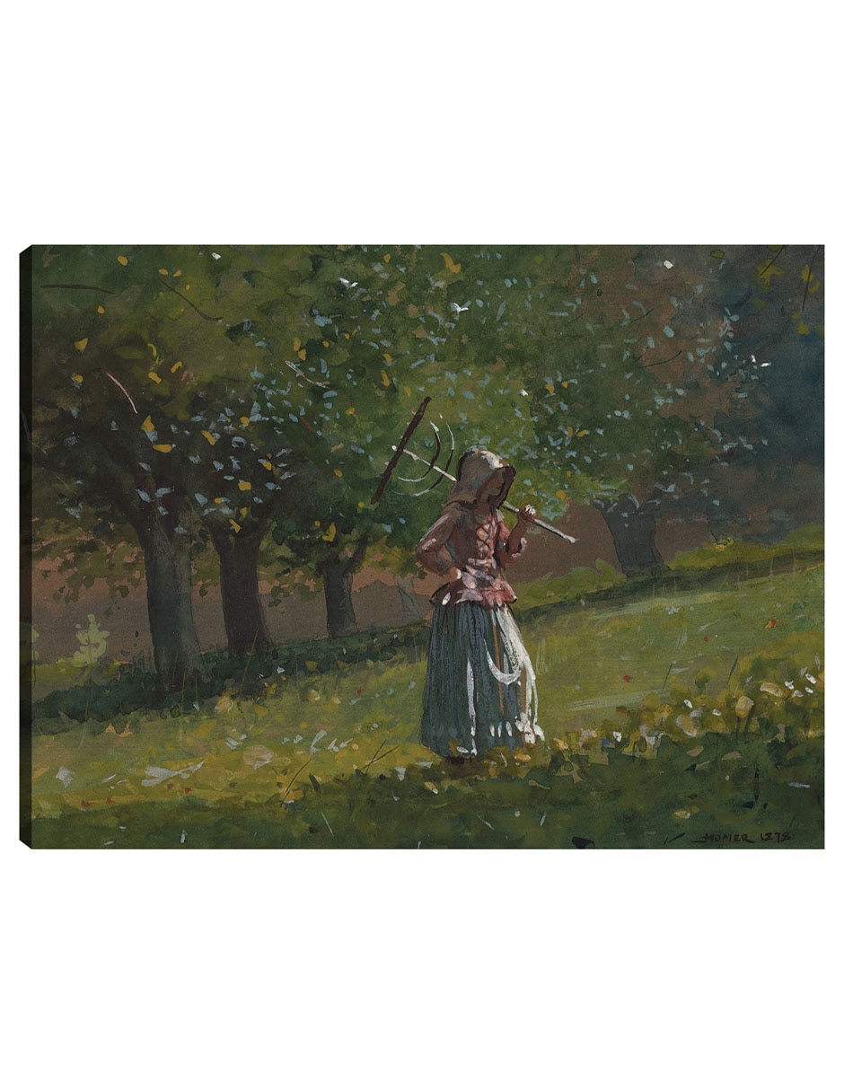 Cuadro decorativo La Chica Del Rastrillo De Heno (1878) técnica mixta Campos Cuadro decorativo La Chica Del Rastrillo De Heno (1878) técnica mixta Campos