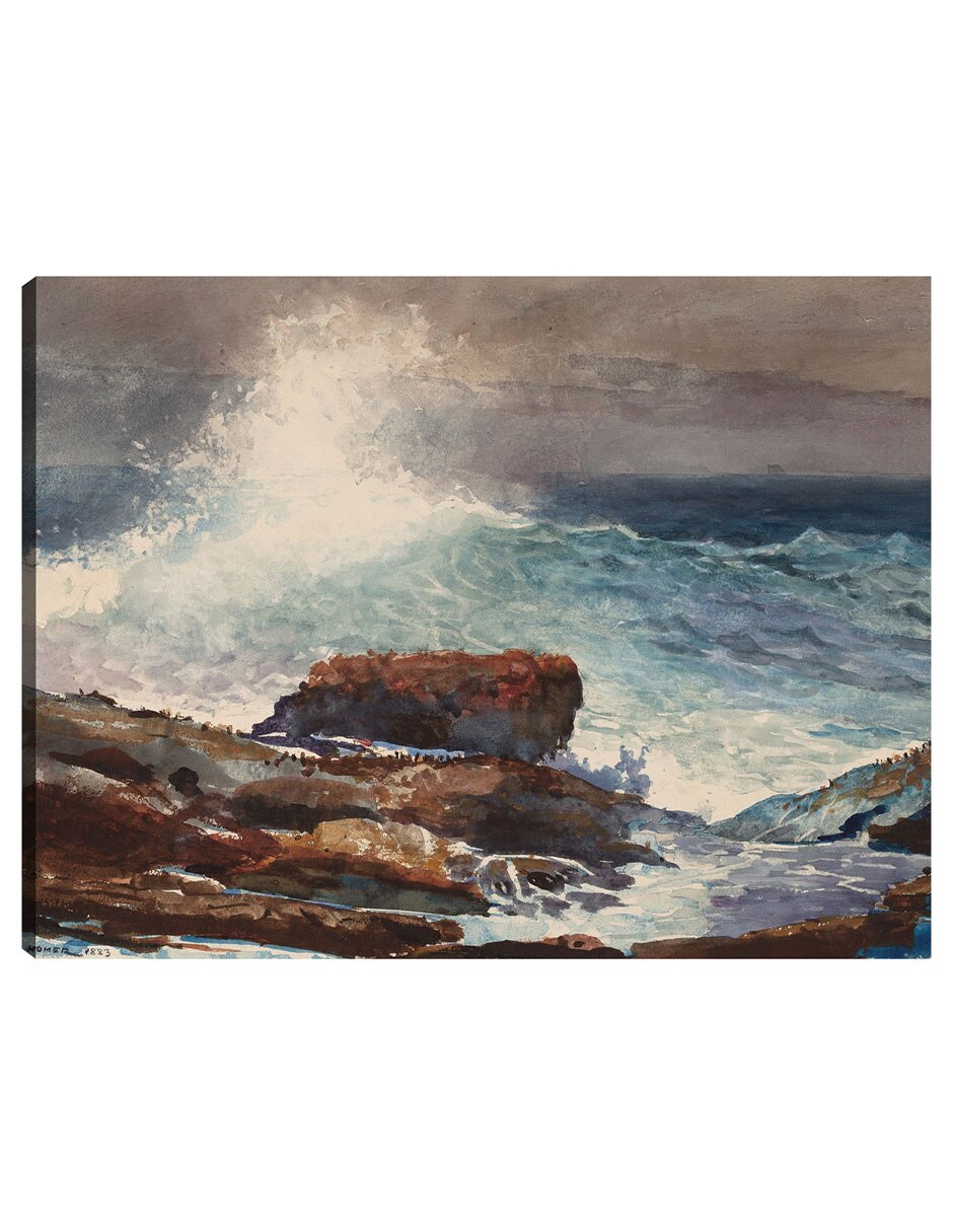 Cuadro decorativo Marea Entrante, Scarboro, Maine (1883) técnica mixta Playas