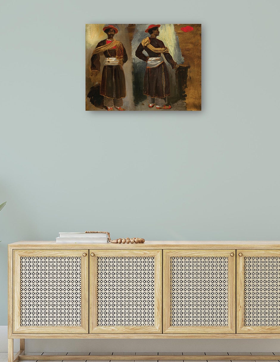 Cuadro decorativo Dos estudios de un indio de pie de Calcuta c. 1823/1824 técnica mixta Cuadros Jr Gente