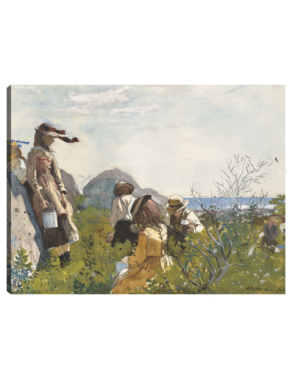 Cuadro decorativo Recolectores De Bayas (1873) técnica mixta Campos