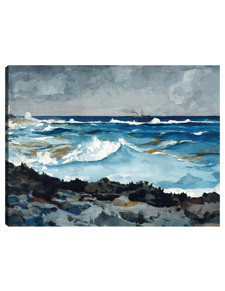 Cuadro decorativo Costa Y Surf, Nassau (1899) técnica mixta Océanos Cuadro decorativo Costa Y Surf, Nassau (1899) técnica mixta Océanos
