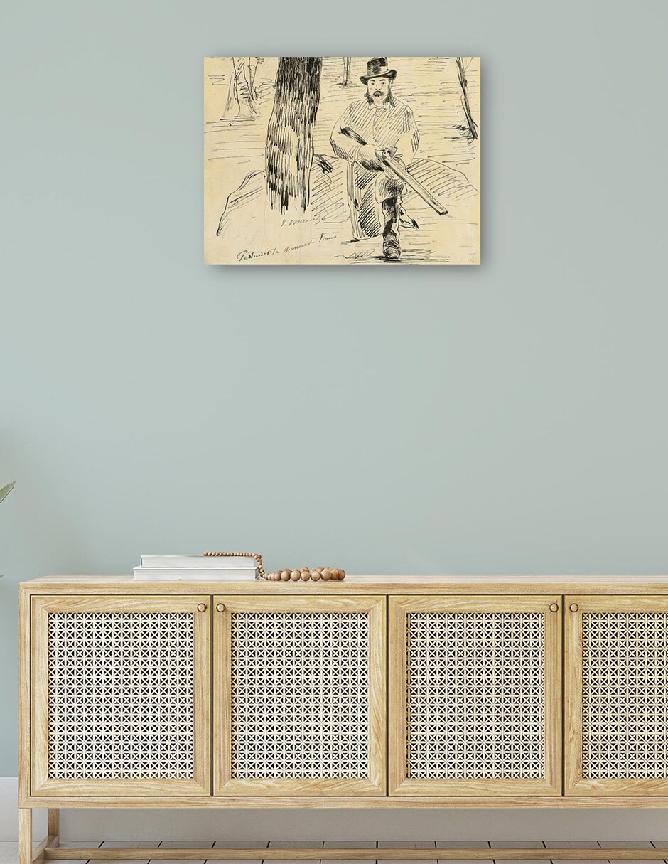 Cuadro decorativo Pertui, El Cazador De Leones (1881) técnica mixta Bocetos 4