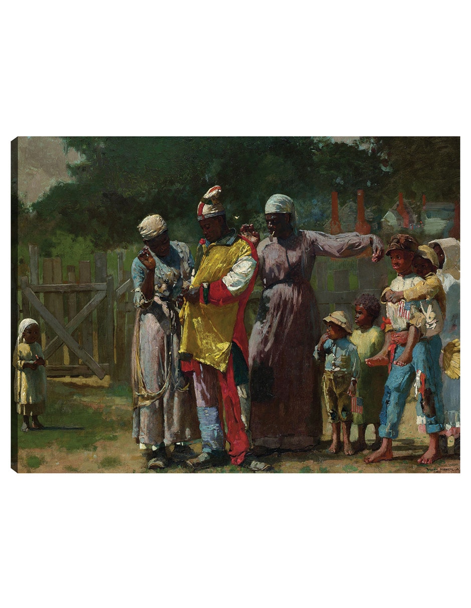 Cuadro decorativo Vestirse Para El Carnaval (1877) técnica mixta Gente Cuadro decorativo Vestirse Para El Carnaval (1877) técnica mixta Gente
