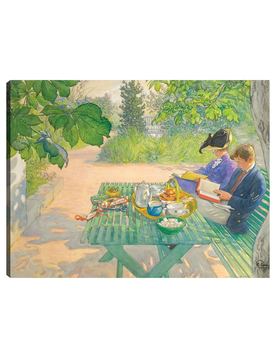 Cuadro decorativo Lectura Navideña (1916) técnica mixta Inspiración