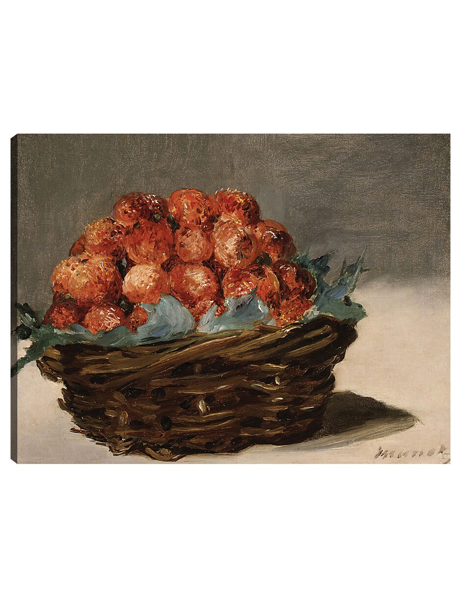 Cuadro decorativo Fresas (Hacia 1882) técnica mixta