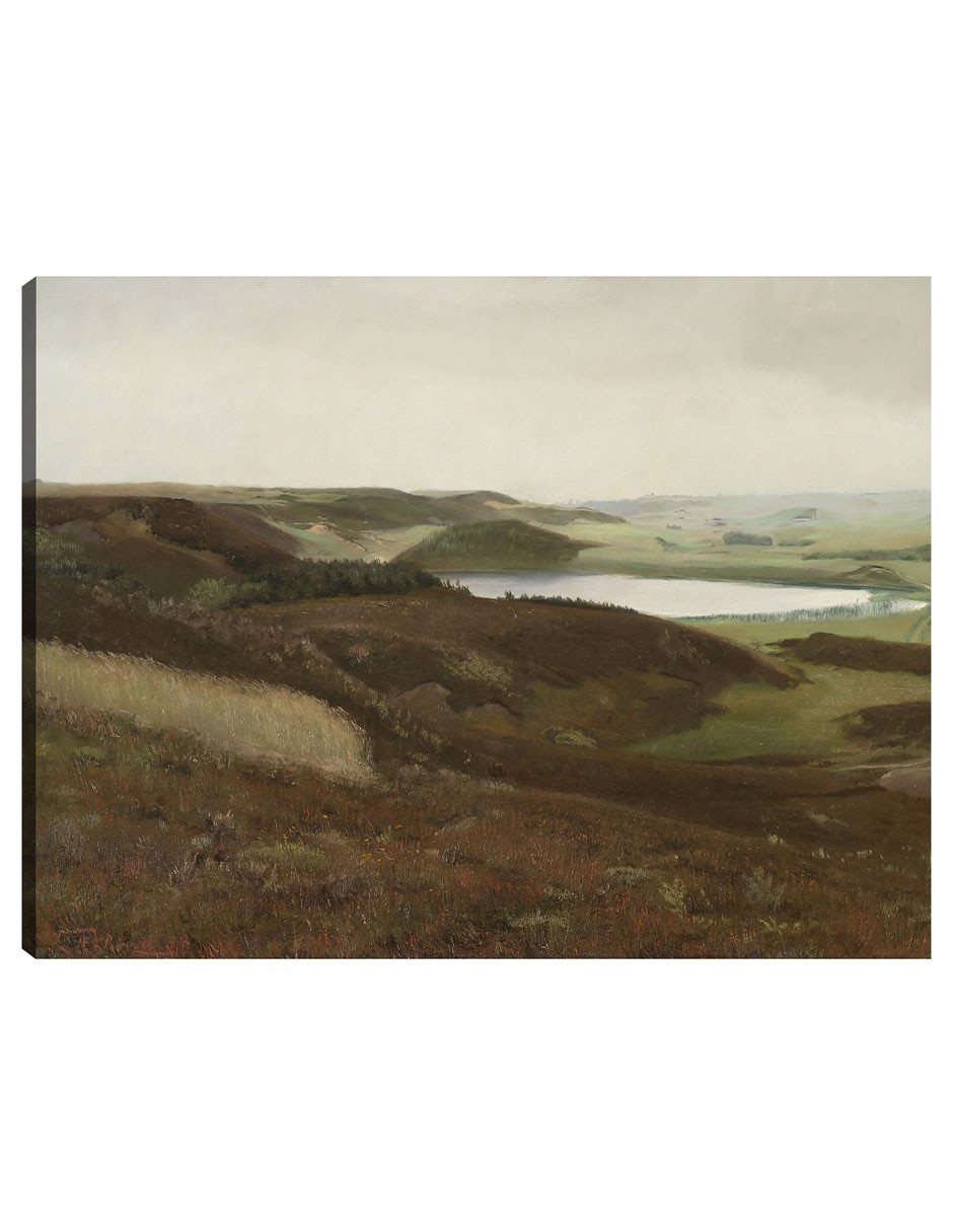 Cuadro decorativo Un Paisaje Cerca De Bryrup, Jutlandia (1888) técnica mixta Cuadro decorativo Un Paisaje Cerca De Bryrup, Jutlandia (1888) técnica mixta